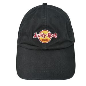 Acuity Rock Tour Baseball Cap Black One Size Adjustable Embroidered 6 Panel